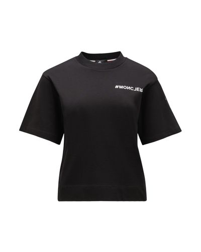 3 MONCLER GRENOBLE Camiseta con logotipo - Negro