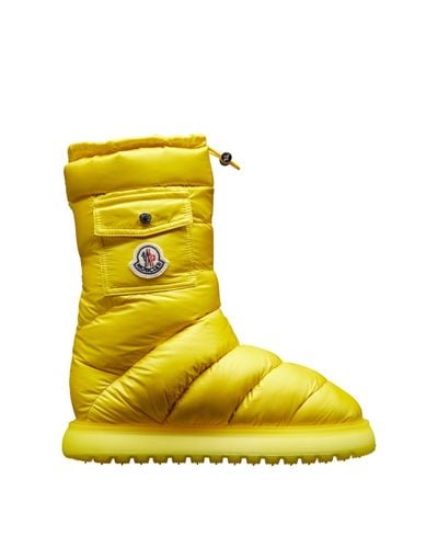 Moncler Gaia Pocket Mid Boots - Yellow