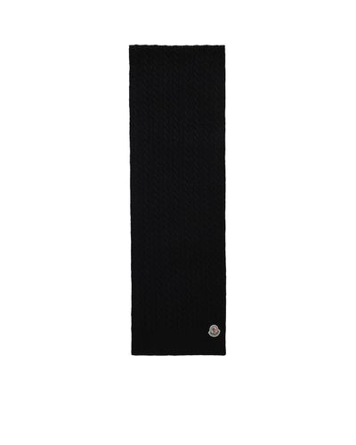 Moncler Schal aus wolle und kaschmir - Schwarz