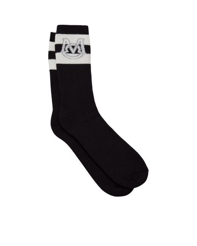 Moncler Socken aus monogramm - Schwarz