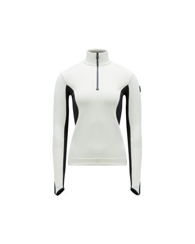 3 MONCLER GRENOBLE Base Layer Polo Neck - White