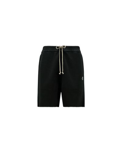 Moncler X rick owens shorts aus baumwolljersey - Schwarz