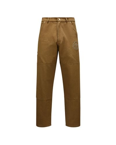 MONCLER X ROC NATION Cotton Canvas Trousers - Natural