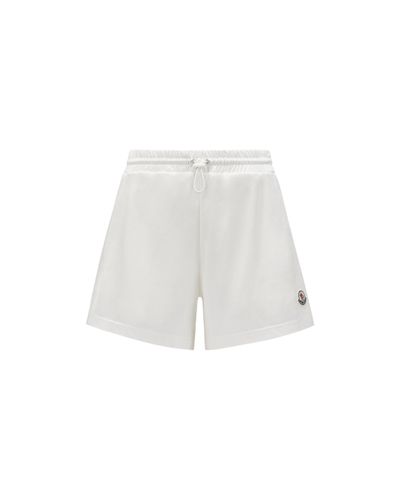 Moncler Jersey Shorts - White