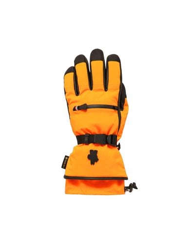 3 MONCLER GRENOBLE Padded Gloves - Orange