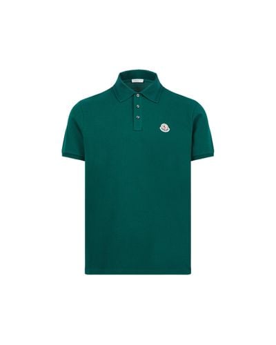 Moncler Poloshirt mit logo - Grün