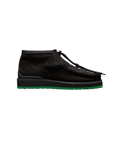 Moncler 2 1952 Man Wallabee Suede Shoes - Black