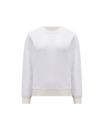 Moncler Sweatshirt mit logo - Weiß