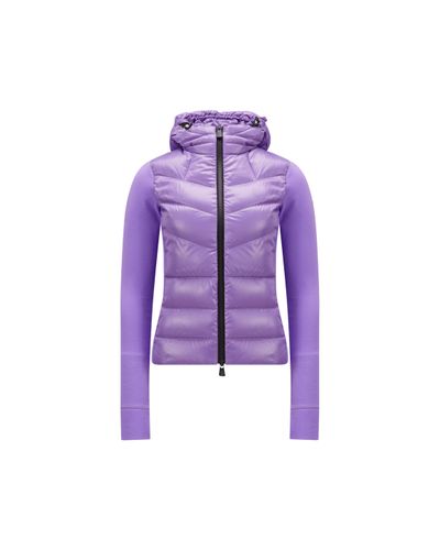 3 MONCLER GRENOBLE Padded Fleece Hoodie - Purple