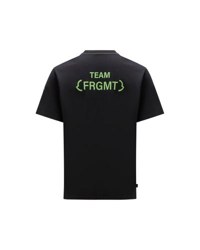 MONCLER X FRGMT X FRGMT Camiseta con logotipo - Negro