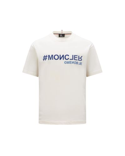 3 MONCLER GRENOBLE T-shirt logata - Bianco