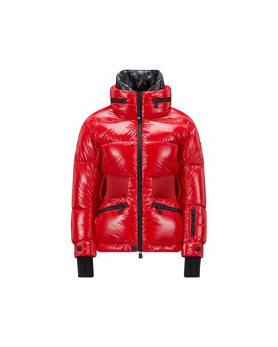 3 MONCLER GRENOBLE Rochers Short Down Jacket - Red