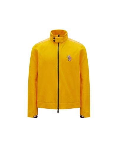 3 MONCLER GRENOBLE Fleece Zip-up Sweatshirt - Yellow