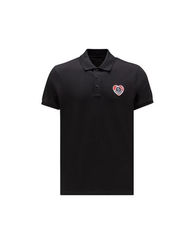 Moncler Polo logata - Nero