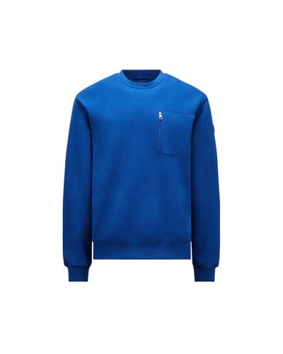 Moncler Sweatshirt mit tasche - Blau