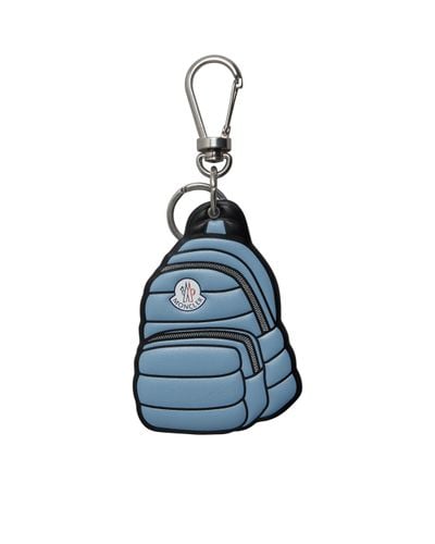 Moncler Backpack-shaped Key Ring - Blue