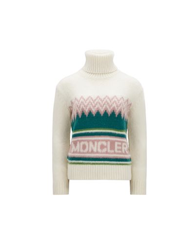 Moncler Maglione in lana logato - Verde