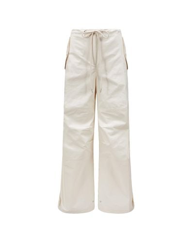 Moncler Pantalon en coton ripstop - Neutre