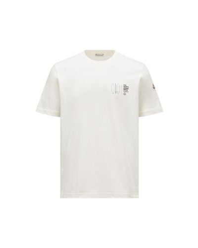 Moncler T-shirt mit print - Weiß