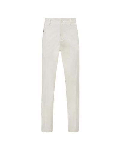Moncler Pantaloni in gabardine - Bianco