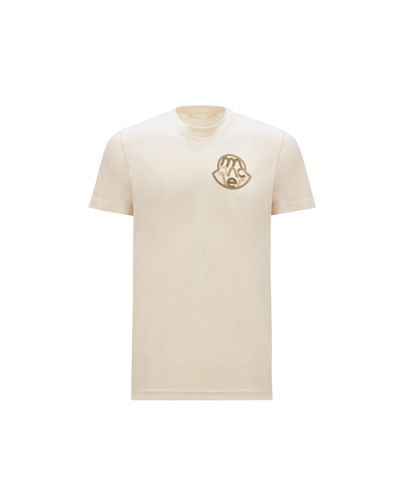Moncler T-shirt à motif logo - Neutre