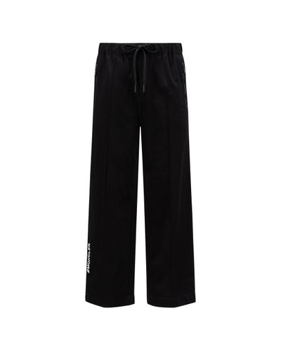 3 MONCLER GRENOBLE Pantalones deportivos con logotipo - Negro
