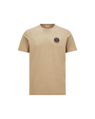 Moncler Football Patch T-Shirt - Natural
