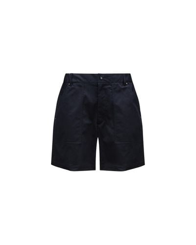 Moncler Shorts de gabardina - Azul