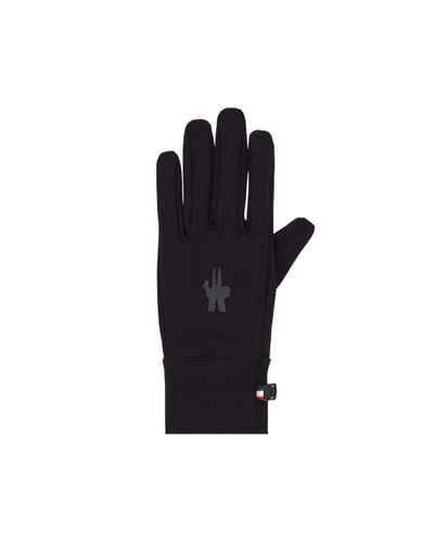 3 MONCLER GRENOBLE Jersey Gloves - Black