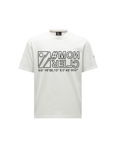 3 MONCLER GRENOBLE Camiseta con logotipo - Blanco