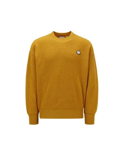 8 MONCLER PALM ANGELS Maglione in lana - Giallo