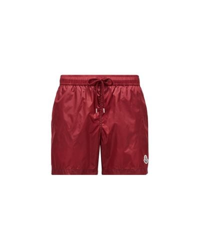 Moncler Shorts de playa - Rojo