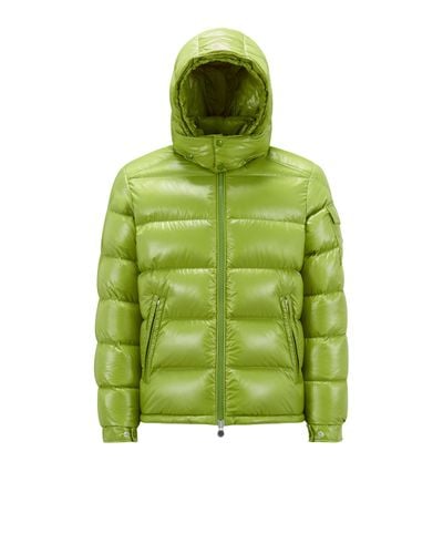 Moncler Maya Hooded Nylon Down Jacket - Green