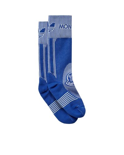 Moncler x adidas Originals Logo-socken - Blau