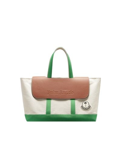 Moncler X Palm Angels Canvas Tote Bag - Green