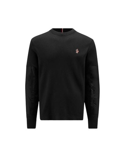 3 MONCLER GRENOBLE Wool Turtleneck Sweater - Black