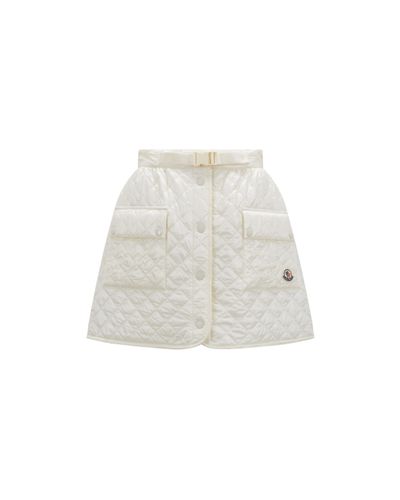 Moncler Jupe matelassée - Blanc