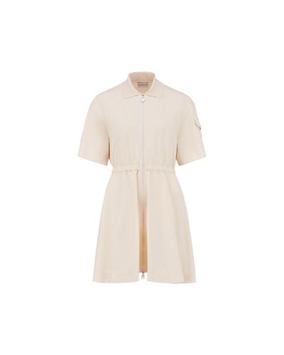 Moncler Polo Shirt Dress - Natural