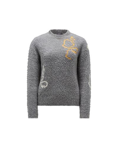 Moncler Wool Blend Sweater - Gray