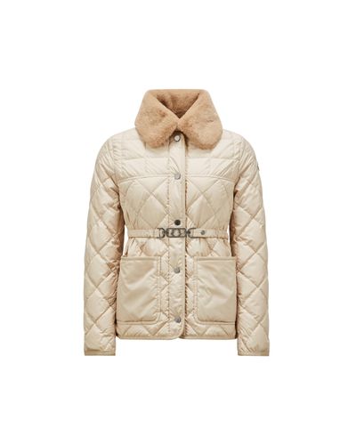 Moncler Cygne Short Down Jacket - Natural