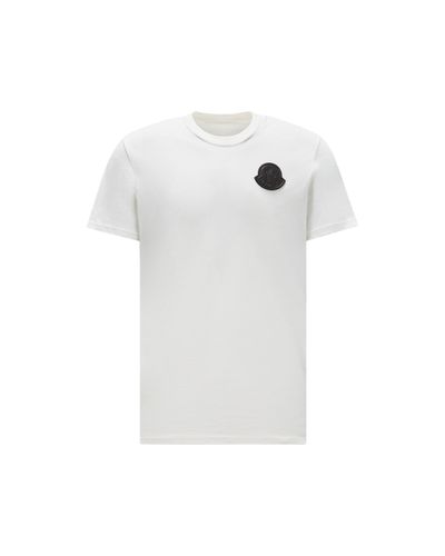Moncler Logo Patch T-Shirt - White