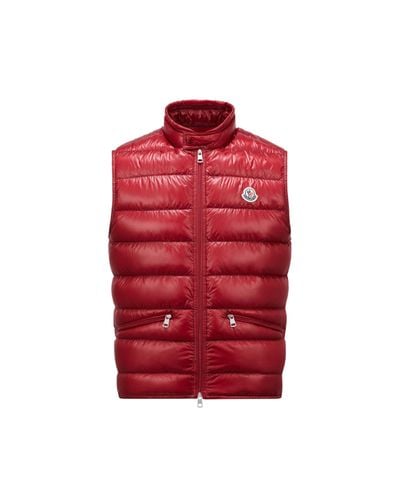 Moncler Gui Down Gilet - Red