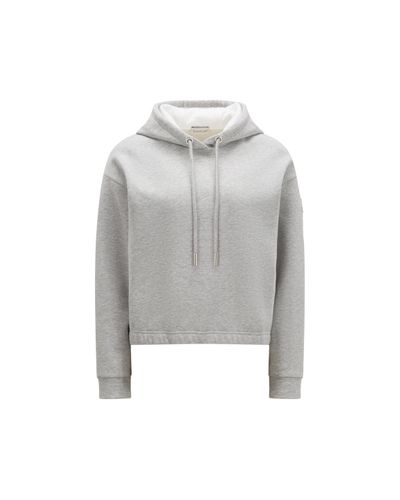 Moncler Fleece-hoodie - Grau