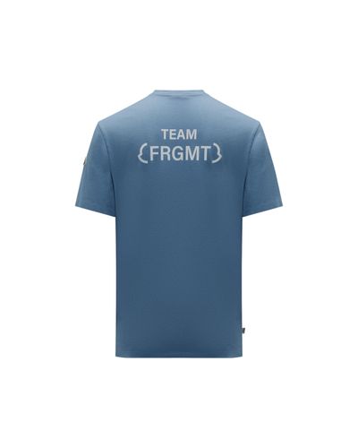 MONCLER X FRGMT X FRGMT Camiseta con logotipo - Azul