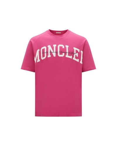 Moncler Logo T-Shirt - Pink