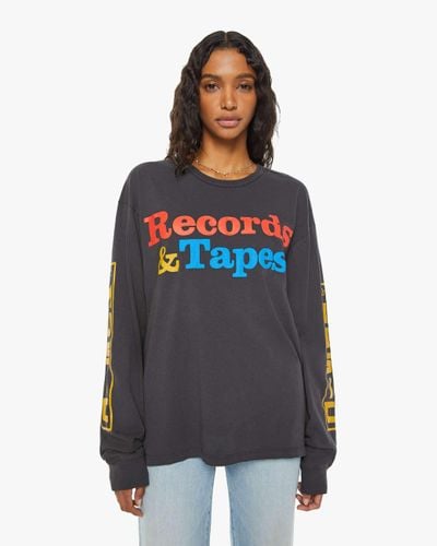 Mother The Long Sleeve Lowdown Records And Tapes T-shirt - Blue