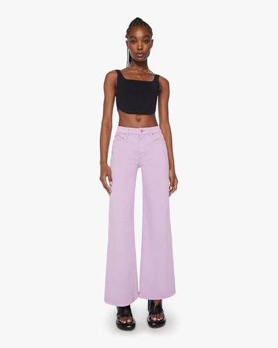 Mother The Roller Sneak Regal Orchid Trousers - Pink