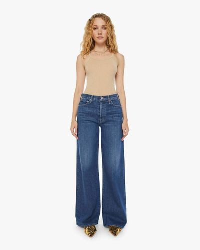 Mother The Ditcher Roller Sneak Cannonball Jeans - Blue