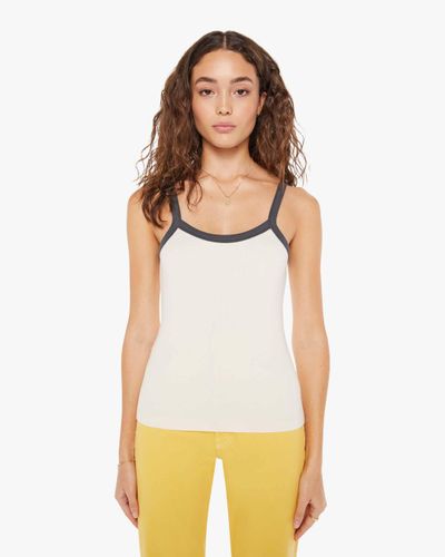 Mother The Open Arms Tank Top Antique White And