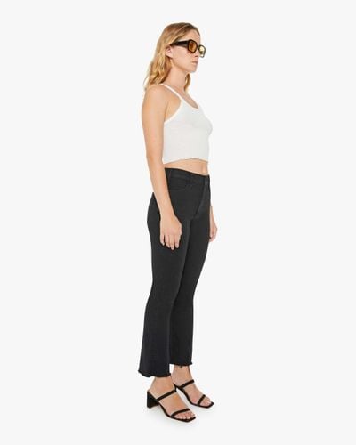 Mother Petites The Lil' Hustler Ankle Fray Not Guilty Jeans - White